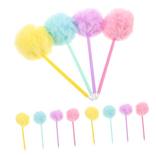 GALPADA 12 Stück Teiliges Bunter Pom Pom Kugelschreiber mit Flauschiger Plüschkugel Kreatives Schreibgerät mit Glatter Mine Dekorative Stifte für Schule Büro und Zuhause GALPADA 12 Stück Teiliges Bunter Pom Pom Kugelschreiber mit Flauschiger Plüschkugel Kreatives Schreibgerät mit Glatter Mine Dekorative Stifte für Schule Büro und Zuhause von GALPADA