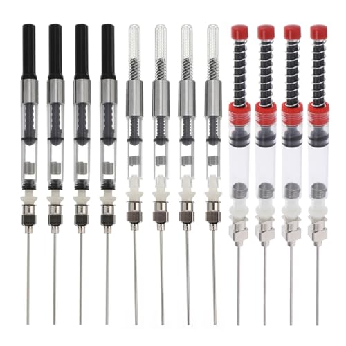 GALPADA 12 Stück Teiliges Füller Tintenabsorbierer Ergonomisch und Leicht für Füllfederhalter Praktisch und Langlebig Einfache Anwendung und Tragbar für Tintenauffüllung von GALPADA