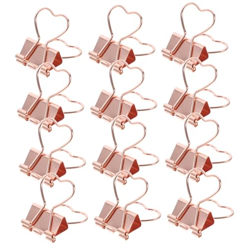 GALPADA 12 Stück Teiliges Kleine Lange Papierklammern Vielseitige Büroklammern für Dokumentenorganisation Praktische Metallklammern in Roségold für Büro und Zuhause GALPADA 12 Stück Teiliges Kleine Lange Papierklammern Vielseitige Büroklammern für Dokumentenorganisation Praktische Metallklammern in Roségold für Büro und Zuhause von GALPADA