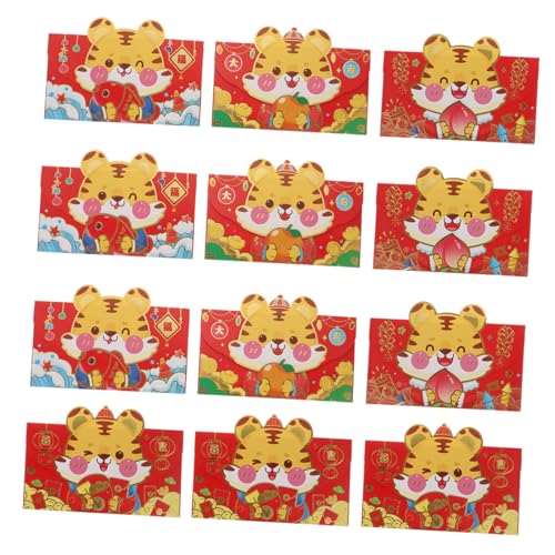 GALPADA 12 Stück Teiliges Kreative Karton Geldumschläge mit Niedlichen Cartoon Motiven Robuste Papierumschläge für Chinesisches Neujahr Vielseitig Einsetzbar bei Festen Wie Hochzeit und GALPADA 12 Stück Teiliges Kreative Karton Geldumschläge mit Niedlichen Cartoon Motiven Robuste Papierumschläge für Chinesisches Neujahr Vielseitig Einsetzbar bei Festen Wie Hochzeit und von GALPADA