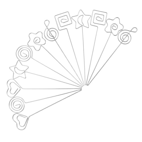 GALPADA 12 Stück Teiliges Memo Holder Clips Handgefertigte Tischkartenhalter mit Minimalistischer Eleganz Langlebig und Kreativ für Büro Schule und Zuhause Praktischer Notizhalter für Memo von GALPADA