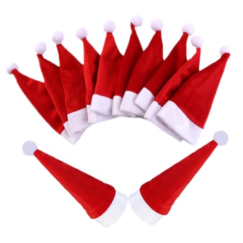 GALPADA 12 Stück Teiliges Mini Weihnachtsmützen aus Vielseitige Deko für Silberbesteckhalter Lutscher Flaschen und Kleine Figuren Weihnachtliche Tischdekoration GALPADA 12 Stück Teiliges Mini Weihnachtsmützen aus Vielseitige Deko für Silberbesteckhalter Lutscher Flaschen und Kleine Figuren Weihnachtliche Tischdekoration von GALPADA
