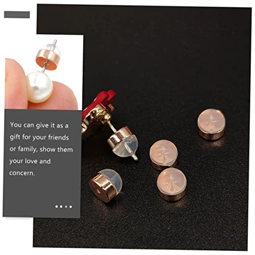 GALPADA 12 Stück Teiliges Ohrstecker Verschlüsse aus Metall mit Stilvollem Roségold Finish Sicherer Halt für Ohrstecker und Creolen Einfach Anzubringen Kompatibel mit Meisten von GALPADA