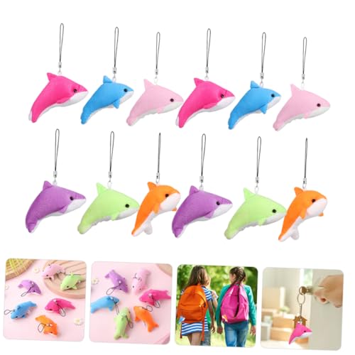 GALPADA 12 Stück Teiliges Plüsch Schlüsselanhänger Niedliche Delfin Anhänger Leichte Taschen und Schlüssel Dekoration Bunte Cartoon Figuren für Rucksack GALPADA 12 Stück Teiliges Plüsch Schlüsselanhänger Niedliche Delfin Anhänger Leichte Taschen und Schlüssel Dekoration Bunte Cartoon Figuren für Rucksack von GALPADA