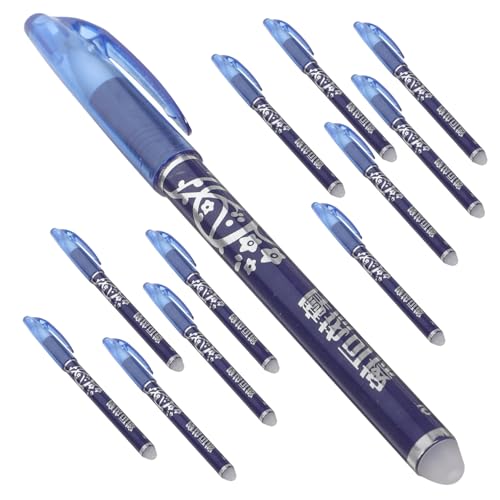 GALPADA 12 Stück Teiliges Set Radierbarer Kugelschreiber mit Blauer Tinte Ergonomisch und Bequem für Schule Büro Lehrer und Schüler Glattes Schreiben und Sauberes Radieren ohne Rückstände GALPADA 12 Stück Teiliges Set Radierbarer Kugelschreiber mit Blauer Tinte Ergonomisch und Bequem für Schule Büro Lehrer und Schüler Glattes Schreiben und Sauberes Radieren ohne Rückstände von GALPADA