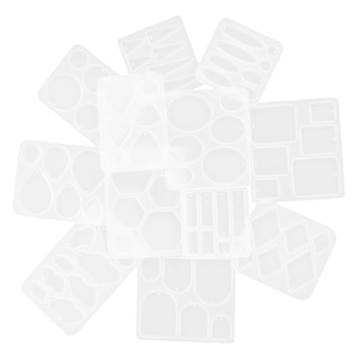 GALPADA 12 Stück Teiliges Silikon Gießform für Resin Schmuckherstellung Flexible Epoxidharz Ohrring Anhänger Formen Langlebige DIY Schmuck Silikonformen für Individuelle Ohrringe und von GALPADA