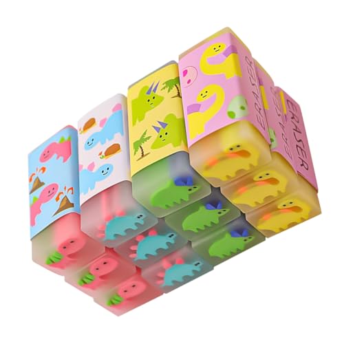 GALPADA 12 Stück Teiliges Tragbare Radiergummis mit Cartoon Dinosaurier Design Kleine Leicht und Praktisch für Schüler Kreatives Jelly Transparentes Material für Schule Zufällige Farbe GALPADA 12 Stück Teiliges Tragbare Radiergummis mit Cartoon Dinosaurier Design Kleine Leicht und Praktisch für Schüler Kreatives Jelly Transparentes Material für Schule Zufällige Farbe von GALPADA