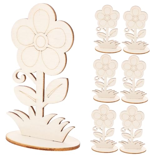 GALPADA 12 Stück Teiliges Unbemalter Holzblumen zum Basteln Glatte Oberfläche Stabile Holzdekoration für DIY Tisch Hochzeitsdeko Originelles Handwerksprojekt für Erwachsene GALPADA 12 Stück Teiliges Unbemalter Holzblumen zum Basteln Glatte Oberfläche Stabile Holzdekoration für DIY Tisch Hochzeitsdeko Originelles Handwerksprojekt für Erwachsene von GALPADA