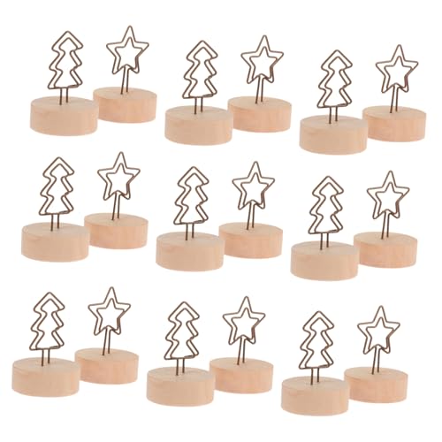 GALPADA 12 Stück Teiliges Weihnachts Notizhalter aus mit Holzsockel Stern und Weihnachtsbaumform Dekorative Tischkartenclips für Fotos Karten Memo für Weihnachten Hochzeit Party und Büro GALPADA 12 Stück Teiliges Weihnachts Notizhalter aus mit Holzsockel Stern und Weihnachtsbaumform Dekorative Tischkartenclips für Fotos Karten Memo für Weihnachten Hochzeit Party und Büro von GALPADA