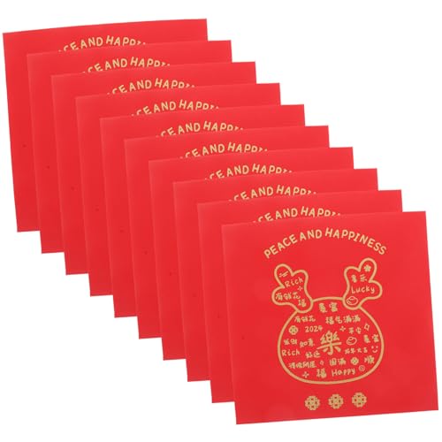GALPADA 12 Stück Traditionelle Rote Umschläge für Neujahr Dragon Year Design mit Goldprägung Kleine Geldbeutel Mischung Glücksbringer für Geschenkverpackung und Frühlingsfest GALPADA 12 Stück Traditionelle Rote Umschläge für Neujahr Dragon Year Design mit Goldprägung Kleine Geldbeutel Mischung Glücksbringer für Geschenkverpackung und Frühlingsfest von GALPADA