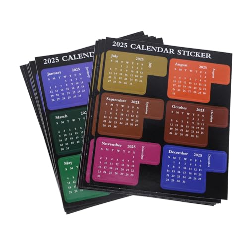 GALPADA 12Blätter Selbstklebende Kalenderaufkleber Multifunktionale Registerkarten für Schulbücher und Büroplaner DIY Index Sticker Bunten Einfach Anzuwenden GALPADA 12Blätter Selbstklebende Kalenderaufkleber Multifunktionale Registerkarten für Schulbücher und Büroplaner DIY Index Sticker Bunten Einfach Anzuwenden von GALPADA