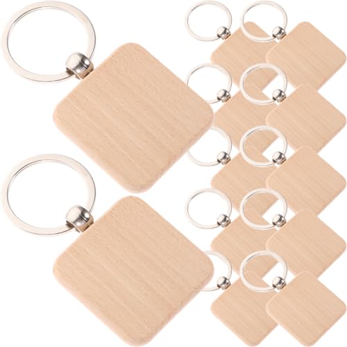 GALPADA 12Stücke DIY Holzschlüsselanhänger Blanko Schlüsselringe für Gravur Unvollendete Holzanhänger zum Personalisieren für Bastelprojekte Gepäcktags und Dekoration GALPADA 12Stücke DIY Holzschlüsselanhänger Blanko Schlüsselringe für Gravur Unvollendete Holzanhänger zum Personalisieren für Bastelprojekte Gepäcktags und Dekoration von GALPADA