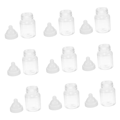 GALPADA 12Stücke Milchflaschen Süßigkeitenboxen Transparente Babyparty Goodies Boxen mit Weißen Deckeln für Babygeburtstage und Festliche Anlässe Wiederverwendbare GALPADA 12Stücke Milchflaschen Süßigkeitenboxen Transparente Babyparty Goodies Boxen mit Weißen Deckeln für Babygeburtstage und Festliche Anlässe Wiederverwendbare von GALPADA