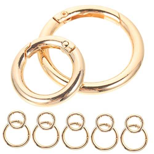 GALPADA 12Stücke Teiliges Bunter Feder O Ringe für Schlüsselanhänger und DIY Zubehör Runde Karabinerhaken für Gurtband Handtaschen Rucksäcke und Camping Leicht und Tragbar GALPADA 12Stücke Teiliges Bunter Feder O Ringe für Schlüsselanhänger und DIY Zubehör Runde Karabinerhaken für Gurtband Handtaschen Rucksäcke und Camping Leicht und Tragbar von GALPADA