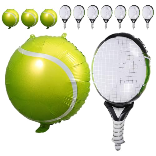 GALPADA 12Stücke Teiliges Tennisball Luftballon in Grün Aluminiumfolie Deko für Sport Themen Geburtstagsfeiern Tennisbällen und Tennisschlägern Einfach Aufzuhängen GALPADA 12Stücke Teiliges Tennisball Luftballon in Grün Aluminiumfolie Deko für Sport Themen Geburtstagsfeiern Tennisbällen und Tennisschlägern Einfach Aufzuhängen von GALPADA