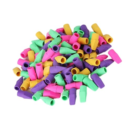 GALPADA 130 Stück Teiliges Radiergummi Bunte Radiergummis aus Tpr Material Praktische Weiche Radierer für Schüler Künstler und Büro Passend für Bleistiftgrößen als Schulbedarf und von GALPADA