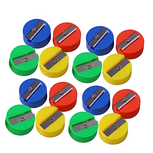 GALPADA 140 Stück Rundform Handheld Bleistiftspitzer für Schüler und Bunte Schulmaterialien Zufällige Farben Zufällige Farbe Zufällige Farbe von GALPADA