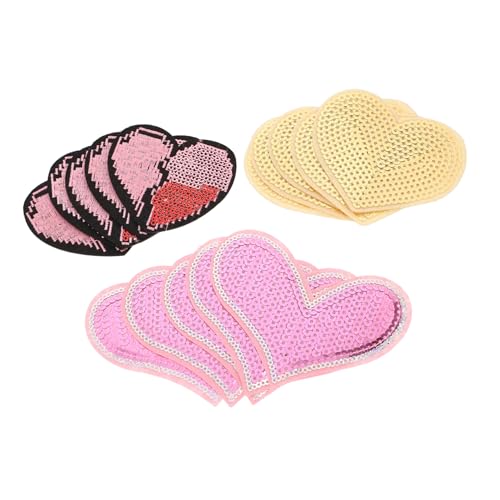 GALPADA 15 Stück Teiliges Herzförmige Pailletten Aufnäher zum Aufbügeln Selbstklebende Textilpatches für Kleidung DIY Reparaturflicken Schmuck für Jacken Jeans Rucksäcke Vielseitige GALPADA 15 Stück Teiliges Herzförmige Pailletten Aufnäher zum Aufbügeln Selbstklebende Textilpatches für Kleidung DIY Reparaturflicken Schmuck für Jacken Jeans Rucksäcke Vielseitige von GALPADA