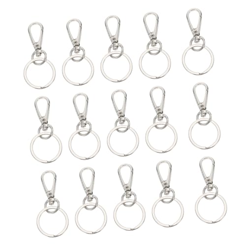 GALPADA 15 Stück Teiliges Schlüsselanhänger Schnallen aus Robustem Zinklegierung Langlebige Schlüsselclips mit Einfachem Design Rostfrei und Sicher für Kreative Schlüsselketten und von GALPADA
