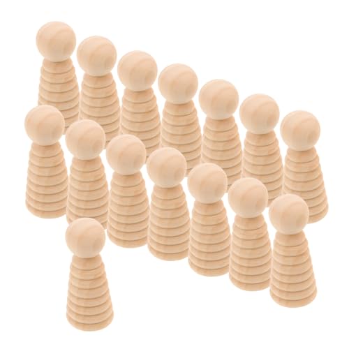 GALPADA 15 Stück Teiliges Unfertige Holz Peg Dolls aus Natürlichem Holz mit Gewindefunktion Kleine Leichte Holzfiguren zum Bemalen und Basteln Nachhaltige DIY Figuren für Kunstprojekte GALPADA 15 Stück Teiliges Unfertige Holz Peg Dolls aus Natürlichem Holz mit Gewindefunktion Kleine Leichte Holzfiguren zum Bemalen und Basteln Nachhaltige DIY Figuren für Kunstprojekte von GALPADA