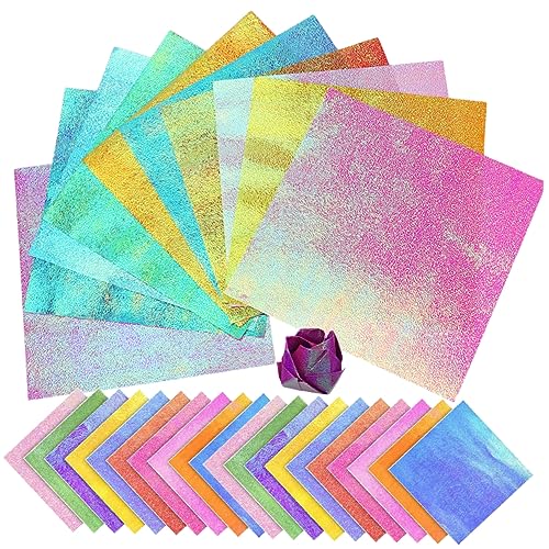 GALPADA 150 Stück Bastelpapier Glänzendes Origami Faltpapier für Diy Projekte und Handwerk Farben für Scrapbooking und Dekoration von GALPADA