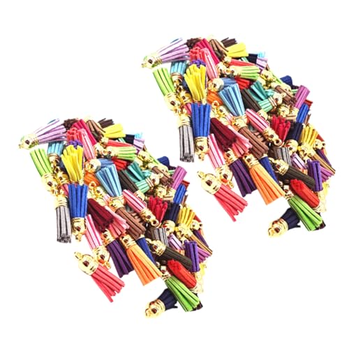 GALPADA 150 Stück Bunte DIY Schmuck Quasten Anhänger mit Metallkappe für Schlüsselanhänger Taschen Charms Bastelzubehör für Handgemachte Accessoires GALPADA 150 Stück Bunte DIY Schmuck Quasten Anhänger mit Metallkappe für Schlüsselanhänger Taschen Charms Bastelzubehör für Handgemachte Accessoires von GALPADA