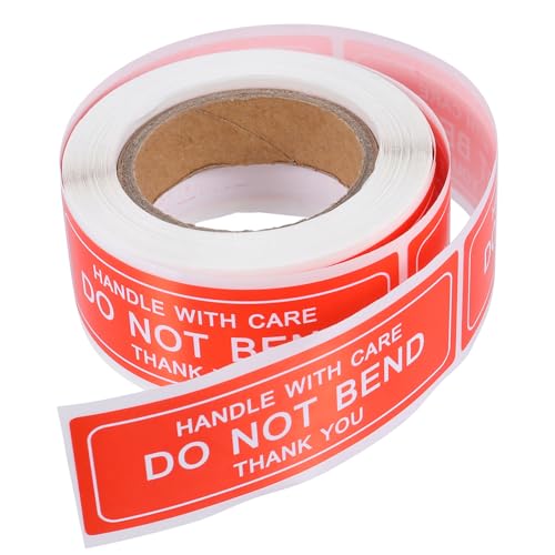 GALPADA 150 Stück Fragile Aufkleber Rolle Handle With Care Do Not Bend Thank You Etiketten für Versand und Umzug Selbstklebende Warnetiketten für Zerbrechliche Pakete von GALPADA
