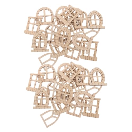 GALPADA 150 Stück Miniaturisierte Holz Fairy Tür und Fenster Unvollendete Diy Zubehör für Feengärten Kreative Dekoration für Puppenhäuser Holzrahmen für Magische Landschaften GALPADA 150 Stück Miniaturisierte Holz Fairy Tür und Fenster Unvollendete Diy Zubehör für Feengärten Kreative Dekoration für Puppenhäuser Holzrahmen für Magische Landschaften von GALPADA