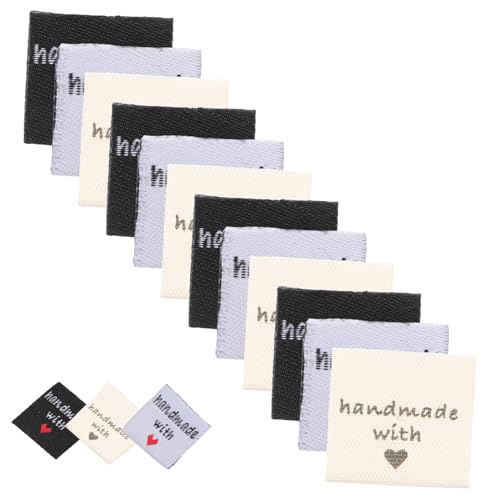 GALPADA 150 Stück Teiliges Gefaltete Stoffetiketten zum Annähen Handgemachte Kleidungslabels in Weiß und Schwarz Hautfreundlich Vielseitig für DIY Näharbeiten Puppen Hüte und GALPADA 150 Stück Teiliges Gefaltete Stoffetiketten zum Annähen Handgemachte Kleidungslabels in Weiß und Schwarz Hautfreundlich Vielseitig für DIY Näharbeiten Puppen Hüte und von GALPADA