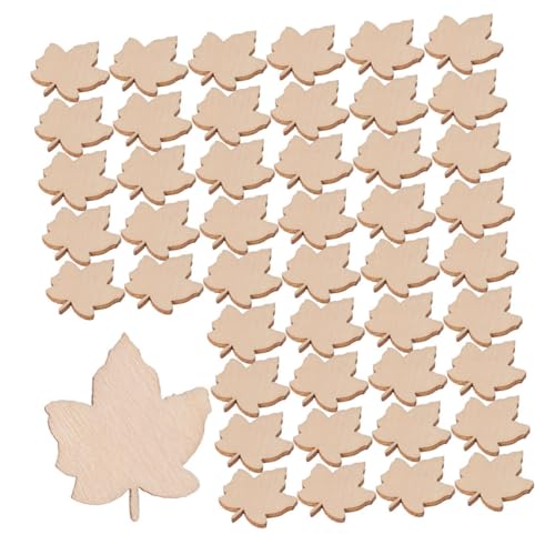 GALPADA 150 Stück Unfertige Holz Ahornblatt Ausschnitte für Diy Handwerksprojekte Malbare Holzblätter für Herbst Dekorationen Erntedankornamente und Kreative Bastelideen von GALPADA