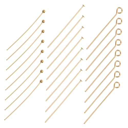 GALPADA 150 Stück Zubehör für Schmuckherstellung T Förmige und Augenstifte Set für Diy Bastelarbeiten Ohrringe Armbänder von GALPADA