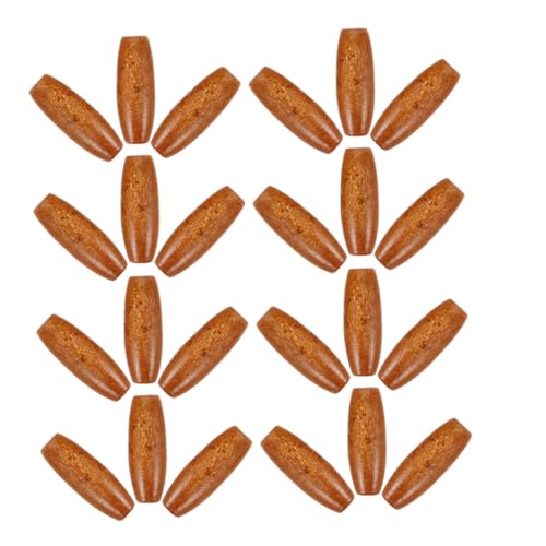 GALPADA 150Stücke Ovale Holzperlen Ahorn für DIY Schmuckprojekte Lochdurchmesser Robuste Naturperlen für Armbänder und Handwerksideen von GALPADA