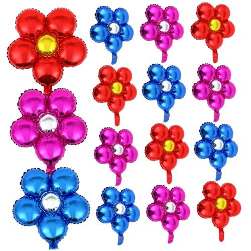GALPADA 16 Stück Teiliges Blumenform Premium Aluminium-luftballons Vielseitige Partydeko für Geburtstag Babyparty Hochzeit Bunte Gänseblümchen-designs für Stimmungsvolle Fotohintergründe GALPADA 16 Stück Teiliges Blumenform Premium Aluminium-luftballons Vielseitige Partydeko für Geburtstag Babyparty Hochzeit Bunte Gänseblümchen-designs für Stimmungsvolle Fotohintergründe von GALPADA