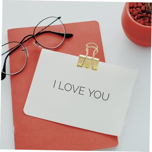 GALPADA 16 Stück Teiliges Goldfarbener Langlebige Büroklammern aus Legierung Vielseitige Dokumentenhalter für Papier Belege Notizen für Büro und Zuhause GALPADA 16 Stück Teiliges Goldfarbener Langlebige Büroklammern aus Legierung Vielseitige Dokumentenhalter für Papier Belege Notizen für Büro und Zuhause von GALPADA