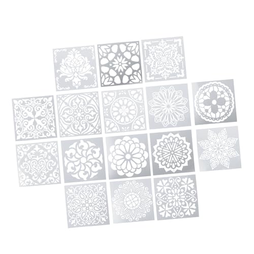 GALPADA 16 Stück Teiliges Mandala Schablonen aus Langlebigem Pet Wiederverwendbar Waschbar für DIY Malerei Kreative Zeichenvorlagen für Bastelprojekte Fördert Kreativität und Praktische GALPADA 16 Stück Teiliges Mandala Schablonen aus Langlebigem Pet Wiederverwendbar Waschbar für DIY Malerei Kreative Zeichenvorlagen für Bastelprojekte Fördert Kreativität und Praktische von GALPADA