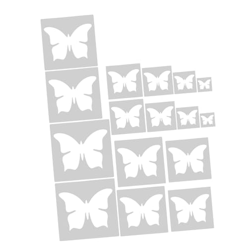 GALPADA 16 Stück Teiliges Schmetterling Schablonen Wiederverwendbare Malvorlagen für Wanddekoration Scrapbooking DIY Bastelprojekte Vielseitige Zeichenschablonen GALPADA 16 Stück Teiliges Schmetterling Schablonen Wiederverwendbare Malvorlagen für Wanddekoration Scrapbooking DIY Bastelprojekte Vielseitige Zeichenschablonen von GALPADA