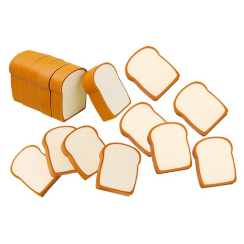 GALPADA 16 Stück Teiliges Toastförmige Radiergummis Lustige Lebensmittel Radiergummis für Partygeschenke Mitgebsel Deko und Alltag aus Tpr Material Stabil und Langlebig GALPADA 16 Stück Teiliges Toastförmige Radiergummis Lustige Lebensmittel Radiergummis für Partygeschenke Mitgebsel Deko und Alltag aus Tpr Material Stabil und Langlebig von GALPADA