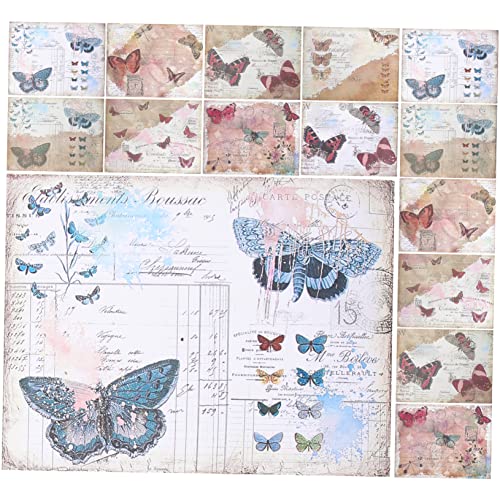 GALPADA 16 Stück Vintage Scrapbooking Papier Dekorative Hintergrundpapiere für DIY Journal Notizbuch Karten und Bastelprojekte Hochwertiges Strukturiertes Material Verschiedenen Farben von GALPADA