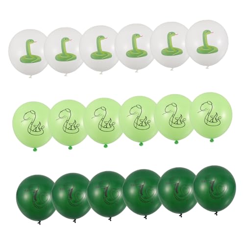 GALPADA 18 Stück Schlangenballon -Set süße Luftballons Geburtstag Luftballons Partyzubehör Geburtstagsdekoration Luftballons für Geburtstagsfeier Partyballons Schlangenballons Emulsion von GALPADA