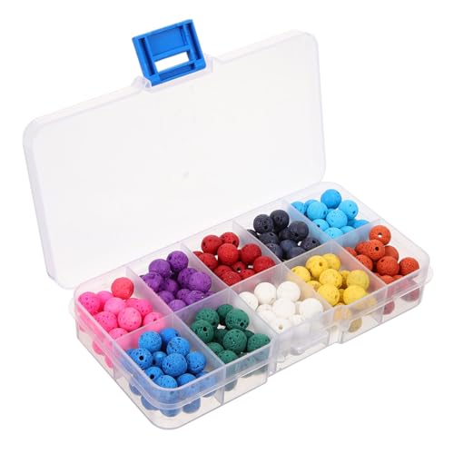 GALPADA 180 Stück Natürliche Lavastein Perlen Farben Runde Edelstein Spacer Perlen Lose Schmuck Bastelperlen für Armband DIY Schmuckherstellung GALPADA 180 Stück Natürliche Lavastein Perlen Farben Runde Edelstein Spacer Perlen Lose Schmuck Bastelperlen für Armband DIY Schmuckherstellung von GALPADA