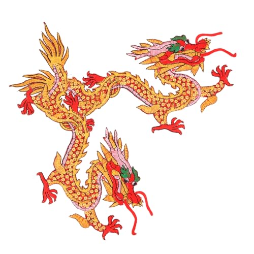 GALPADA 1Paar Drachen Aufnäher Bestickte Applikationen für Kleidung zum Aufbügeln oder Nähen zum Verzieren und Abdecken von Löchern Textilien GALPADA 1Paar Drachen Aufnäher Bestickte Applikationen für Kleidung zum Aufbügeln oder Nähen zum Verzieren und Abdecken von Löchern Textilien von GALPADA
