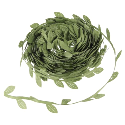 GALPADA 1Rolle Handgefertigtes Geschenkbindband mit Blattdesign für DIY Projekte Geschenkverpackung und Dekoration Vielseitig Einsetzbar von GALPADA
