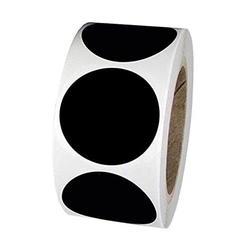 GALPADA 1Rollen PVC Tafelaufkleber Runde Klebeetiketten für Bar und Büro Schwarz für Beschriftungen und DIY Langlebig und Einfach Abzureißen GALPADA 1Rollen PVC Tafelaufkleber Runde Klebeetiketten für Bar und Büro Schwarz für Beschriftungen und DIY Langlebig und Einfach Abzureißen von GALPADA