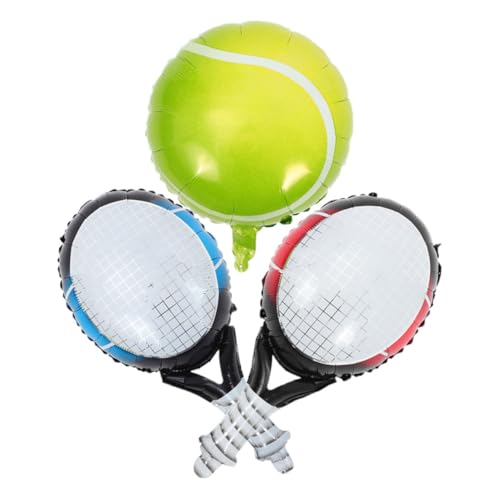 GALPADA 1Satz Tennis Ballon Set mit Schlägern Teiliges Set für Bachelorette Partys und Geburtstagsfeiern Langlebige Aluminiumfolie mit Kreativem Tennisdesign für Partys GALPADA 1Satz Tennis Ballon Set mit Schlägern Teiliges Set für Bachelorette Partys und Geburtstagsfeiern Langlebige Aluminiumfolie mit Kreativem Tennisdesign für Partys von GALPADA