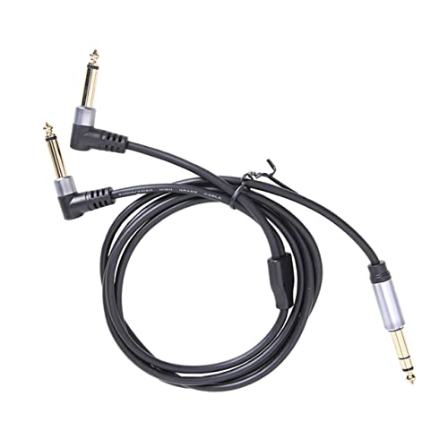 GALPADA 1Stück Stereoübertragungskabel Dual Adapterkabel für Gitarre und Audiogeräte Flexibel und Langlebig Vergoldete Stecker für Optimale Klangqualität von GALPADA