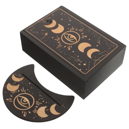 GALPADA 1satz Holz Tarotkarten Box Und Halter Für Wahrsagerei Dekorative Aufbewahrung Für Tarot- Stilvolle Tischdekoration Schützt Ihre Karten von GALPADA
