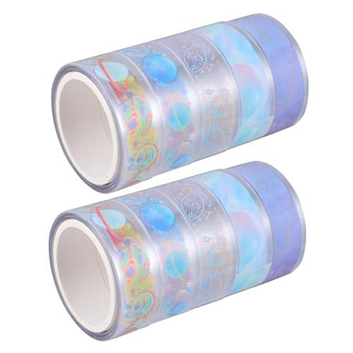 GALPADA 2 Boxen Boxen Pet Washi Tape Transparent Klebeband Dekorativ für Scrapbooking DIY Handarbeit Tagebuch Gestaltung von GALPADA