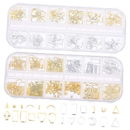 GALPADA 2 Boxen Hollow Nail Decorations Manicure Ornaments für Naturnägel und Gelnägel Hochwertige Nageldekorationen Fächern für DIY Nagelkunst als für GALPADA 2 Boxen Hollow Nail Decorations Manicure Ornaments für Naturnägel und Gelnägel Hochwertige Nageldekorationen Fächern für DIY Nagelkunst als für von GALPADA