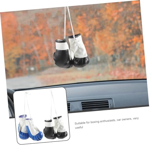 GALPADA 2 Paare Mini Boxhandschuh Anhänger Schlüsselanhänger Anhänger Dekoration und Kreative Schlüsselringe Vielseitig als Taschen und Auto Deko Geeignet von GALPADA
