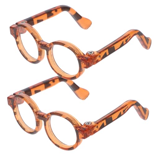 GALPADA 2 Paare Mini -Brillen -Puppenzubehör Puppenbrillen Brille für Puppe kleine Brille gläser Puppen anziehen Brillen für Puppen Mini-Brillen-Requisiten Minaturbrille Plastik Leopard GALPADA 2 Paare Mini -Brillen -Puppenzubehör Puppenbrillen Brille für Puppe kleine Brille gläser Puppen anziehen Brillen für Puppen Mini-Brillen-Requisiten Minaturbrille Plastik Leopard von GALPADA